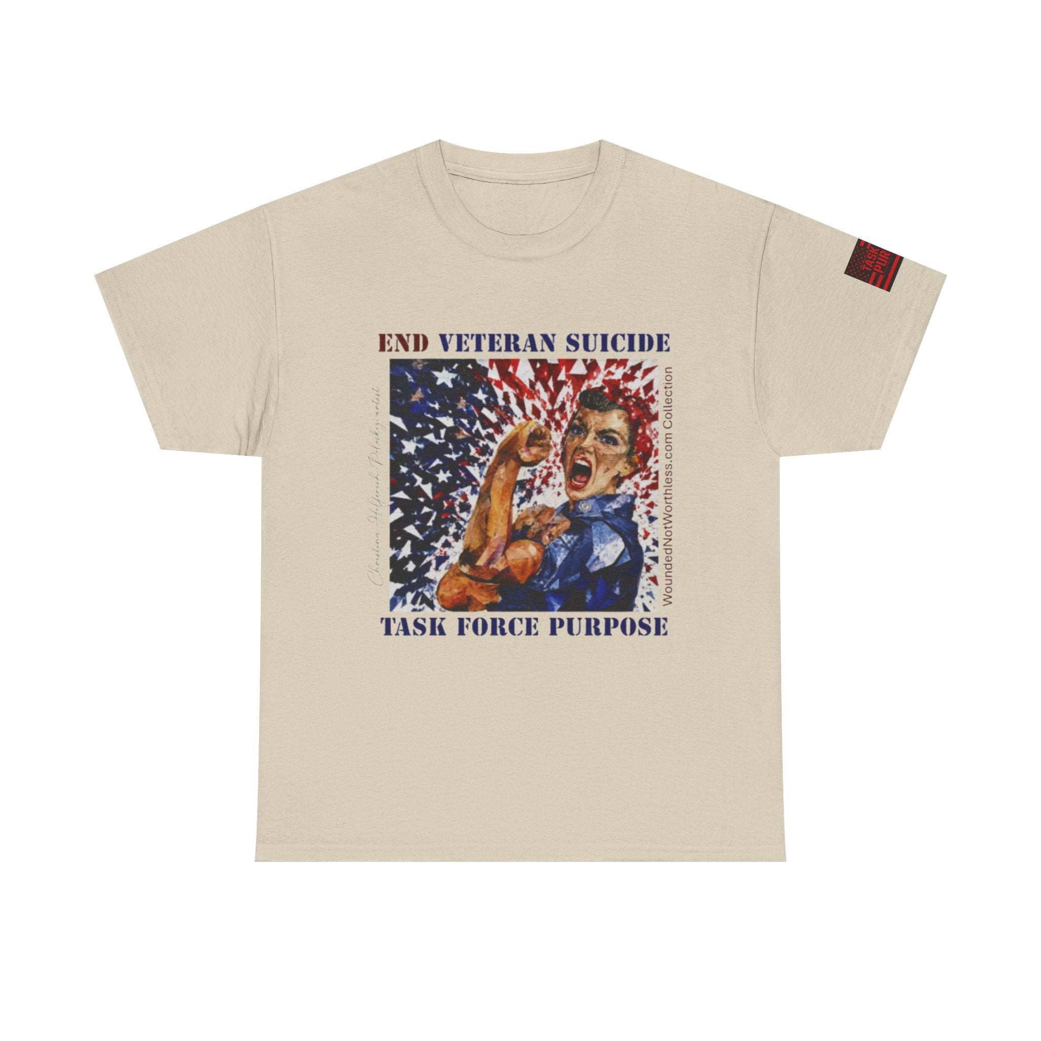 End Veteran Suicide T‑Shirt – Task Force Purpose Patriotic Veteran Support Tee