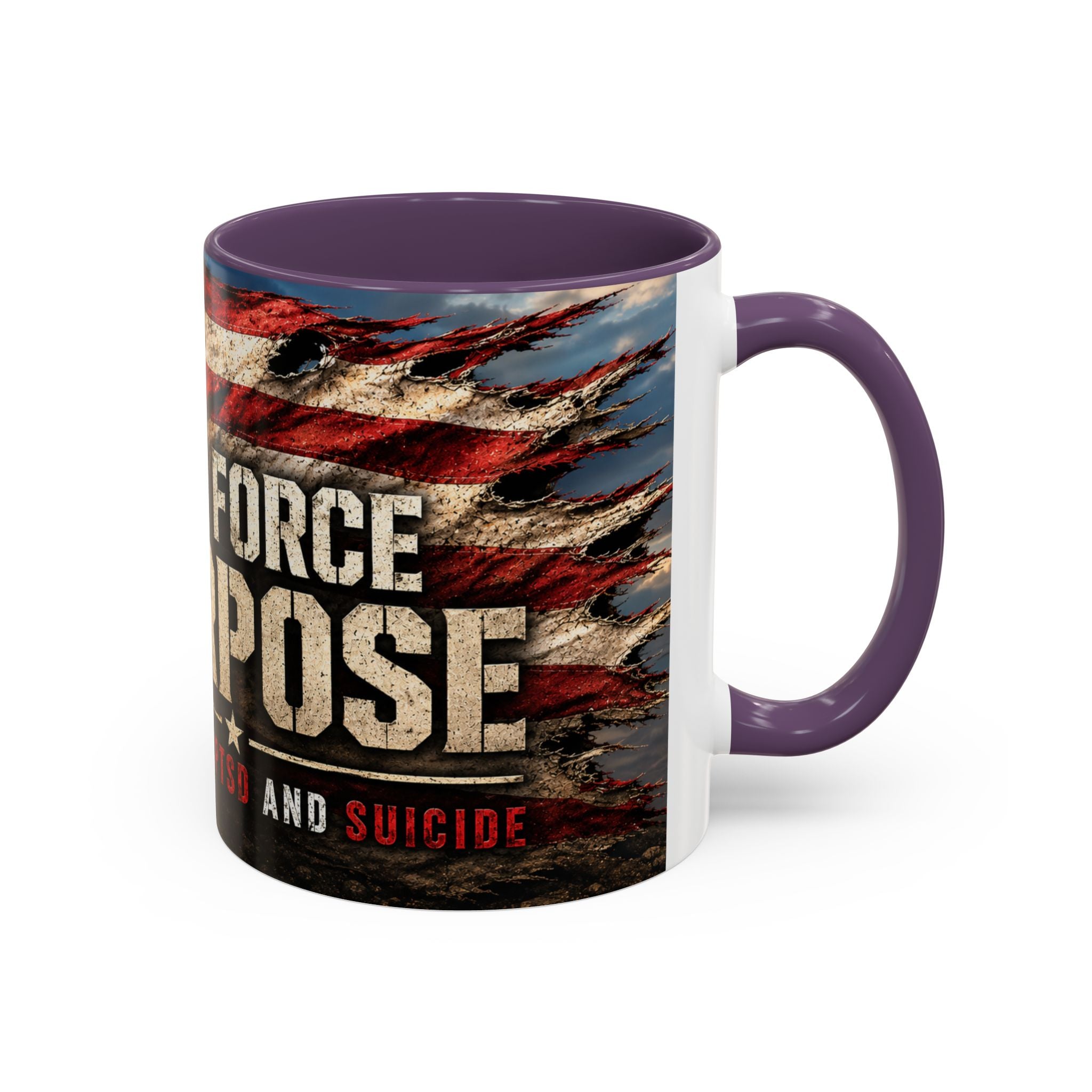 Task Force Purpose Coffee Mug — Defeating PTSD & Suicide Support