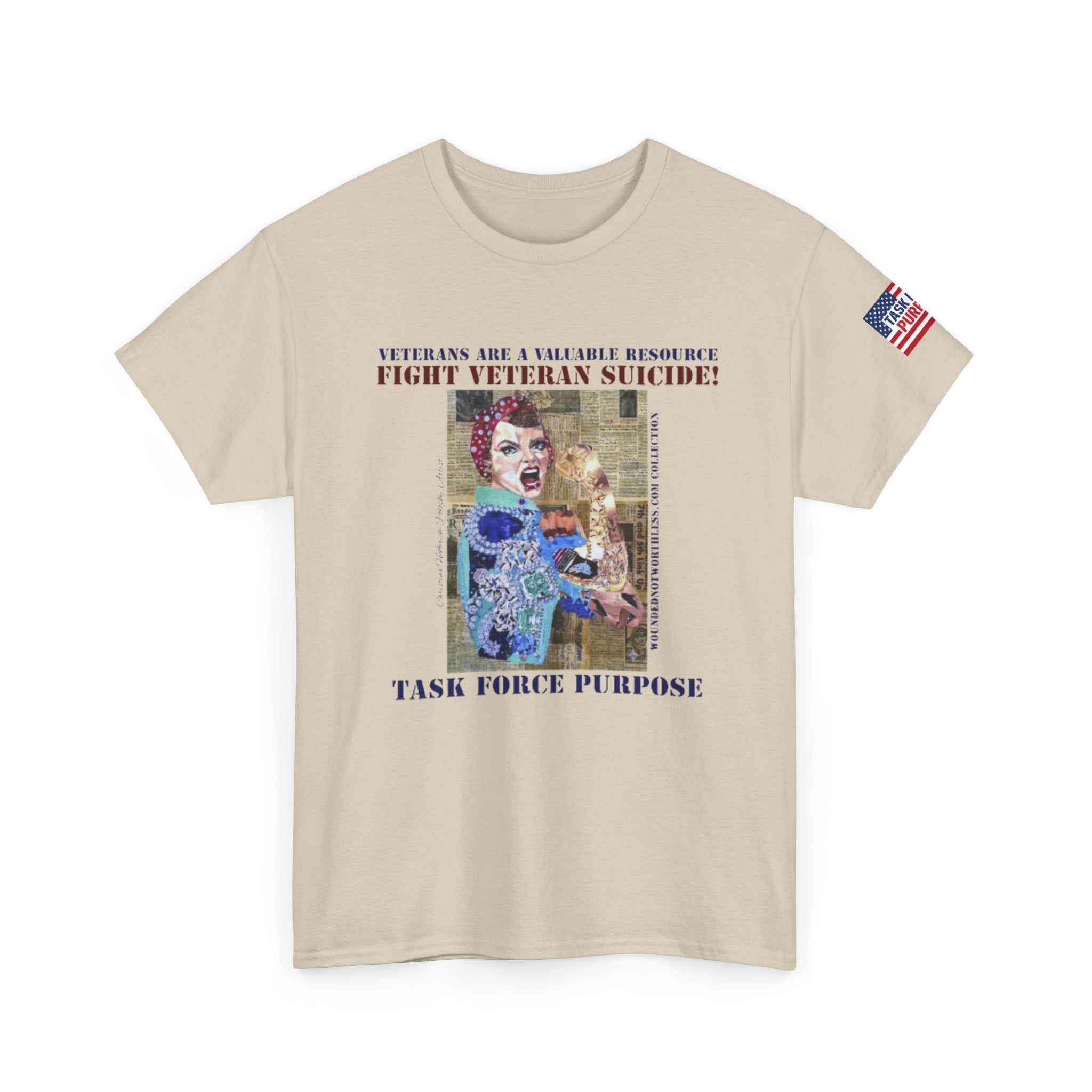 Fight Veteran Suicide T-Shirt — Task Force Purpose Awareness Tee