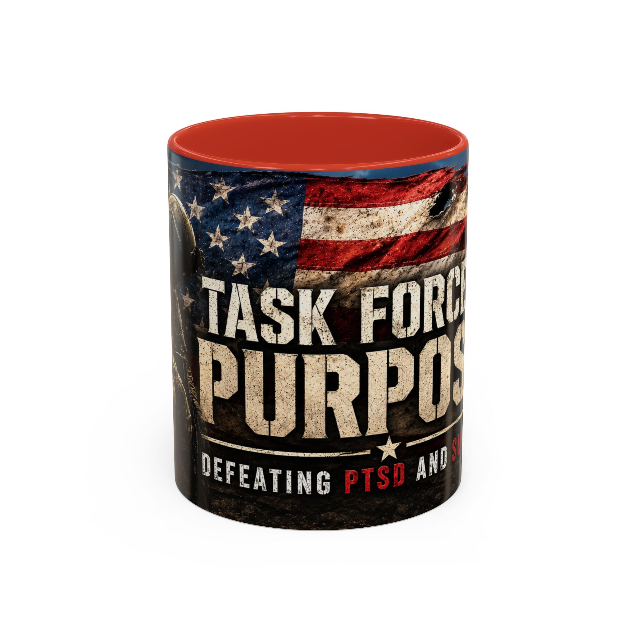 Task Force Purpose Coffee Mug — Defeating PTSD & Suicide Support