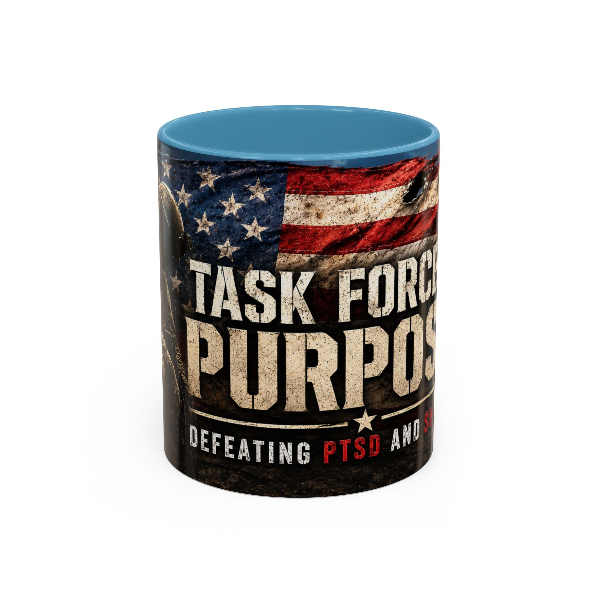 Task Force Purpose Coffee Mug — Defeating PTSD & Suicide Support
