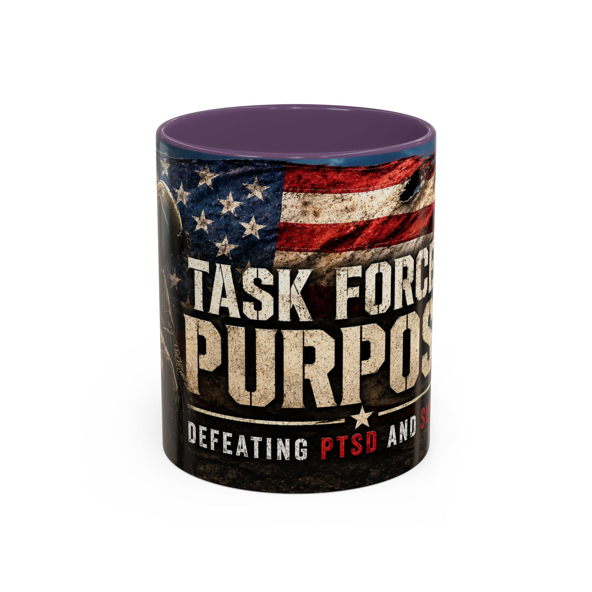 Task Force Purpose Coffee Mug — Defeating PTSD & Suicide Support