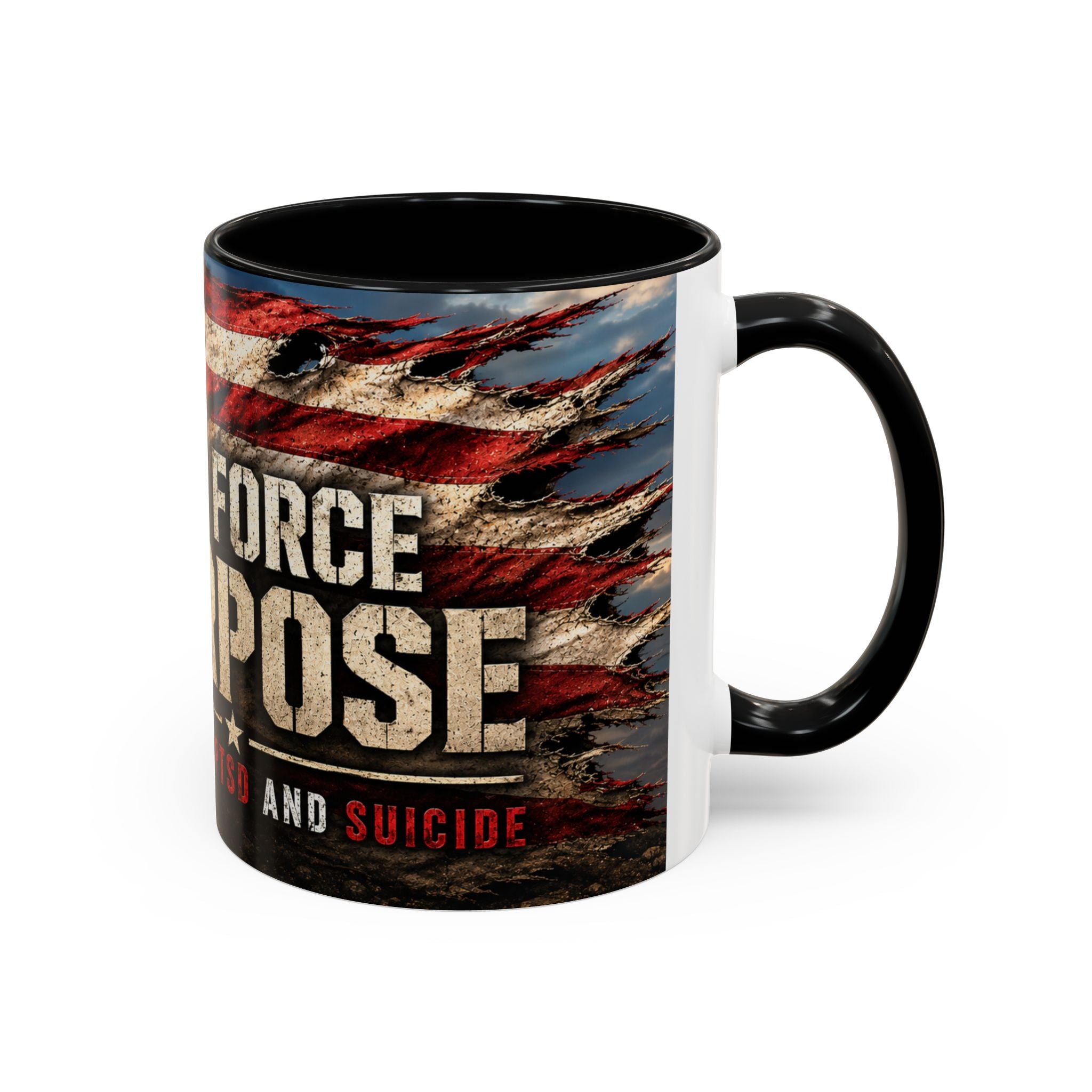 Task Force Purpose Coffee Mug — Defeating PTSD & Suicide Support