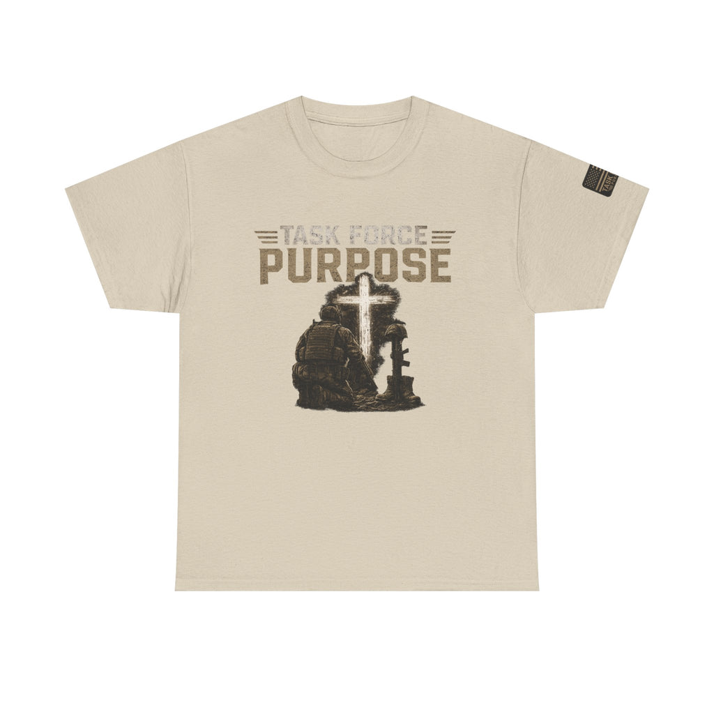 Task Force Purpose T-Shirt — Military Prayer Cross Graphic Tee