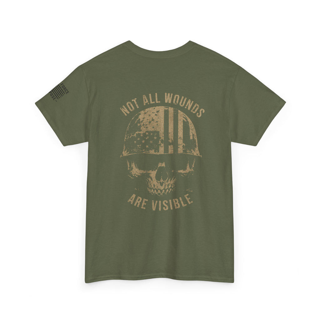 Veteran Support Tee — "Not All Wounds Are Visible" T-Shirt