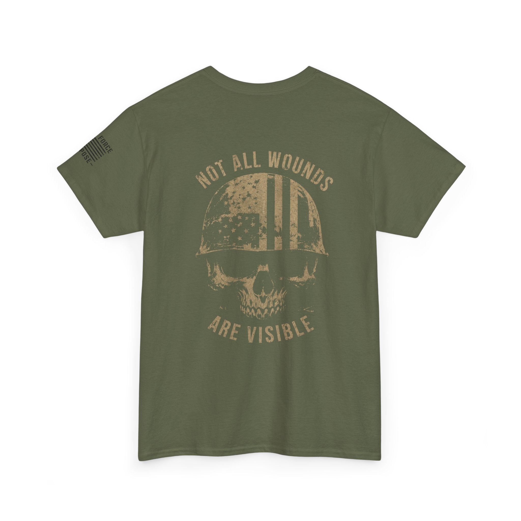 Veteran Support Tee — "Not All Wounds Are Visible" T-Shirt