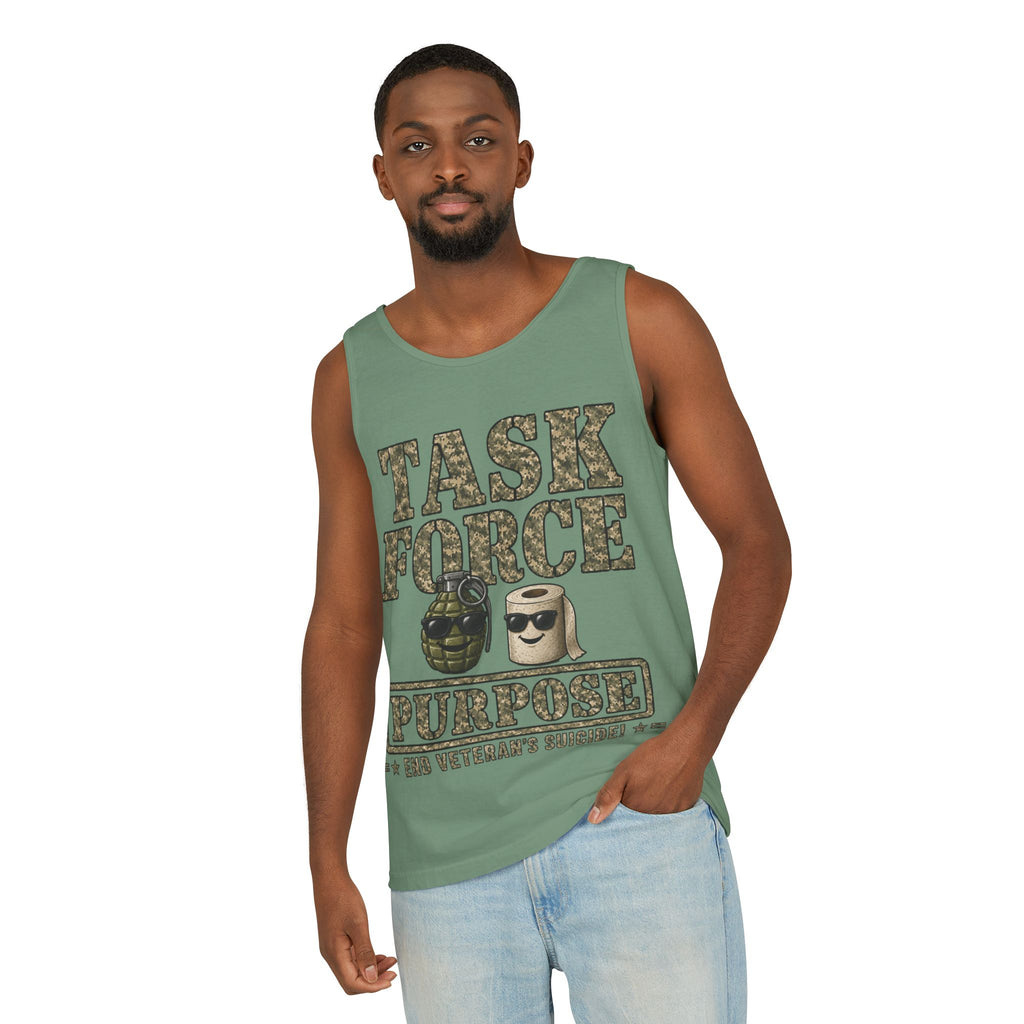 Task Force Purpose Tank Top — Military Camouflage Graphic Tank