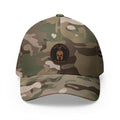Camo Spartan Helmet Embroidered Cap — Military Style Closed-Back Hat
