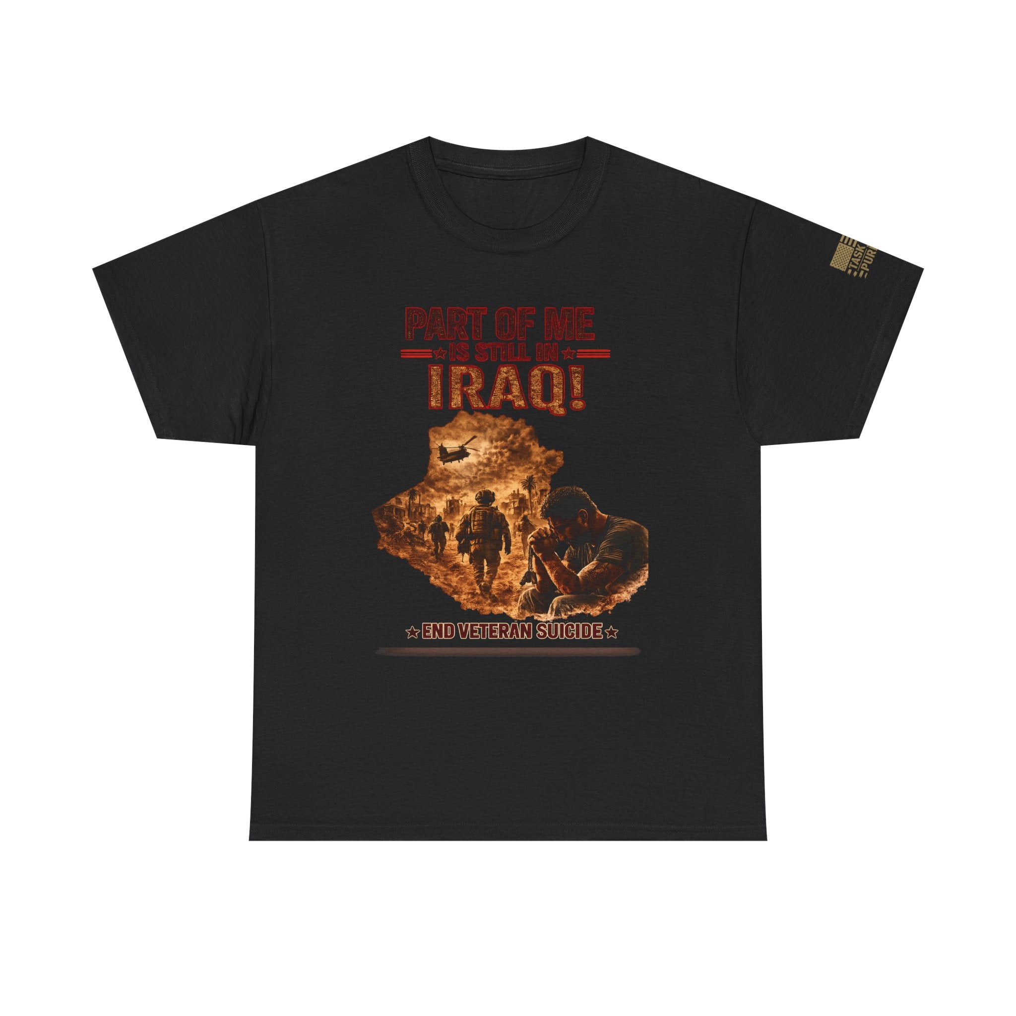Iraq Combat Skull Tee – Military Veteran Tribute T-Shirt