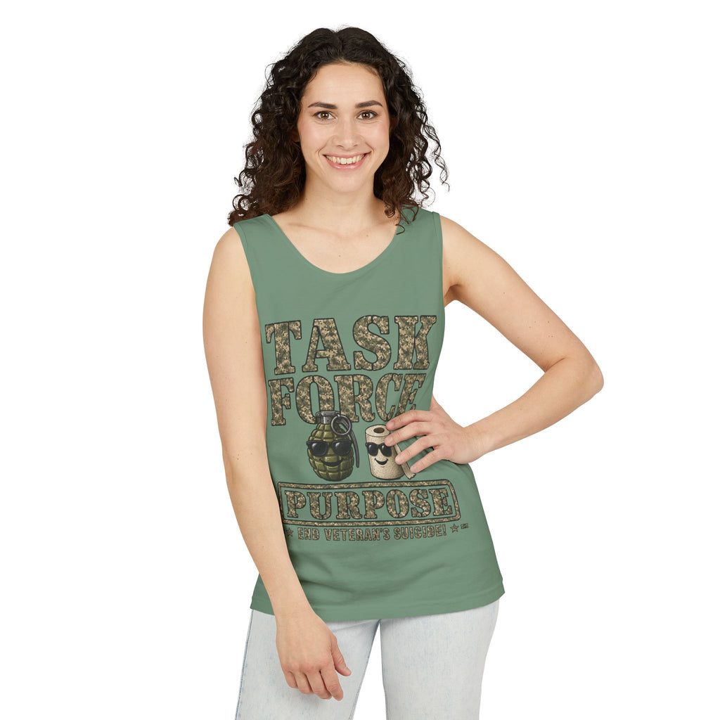 Task Force Purpose Tank Top — Military Camouflage Graphic Tank