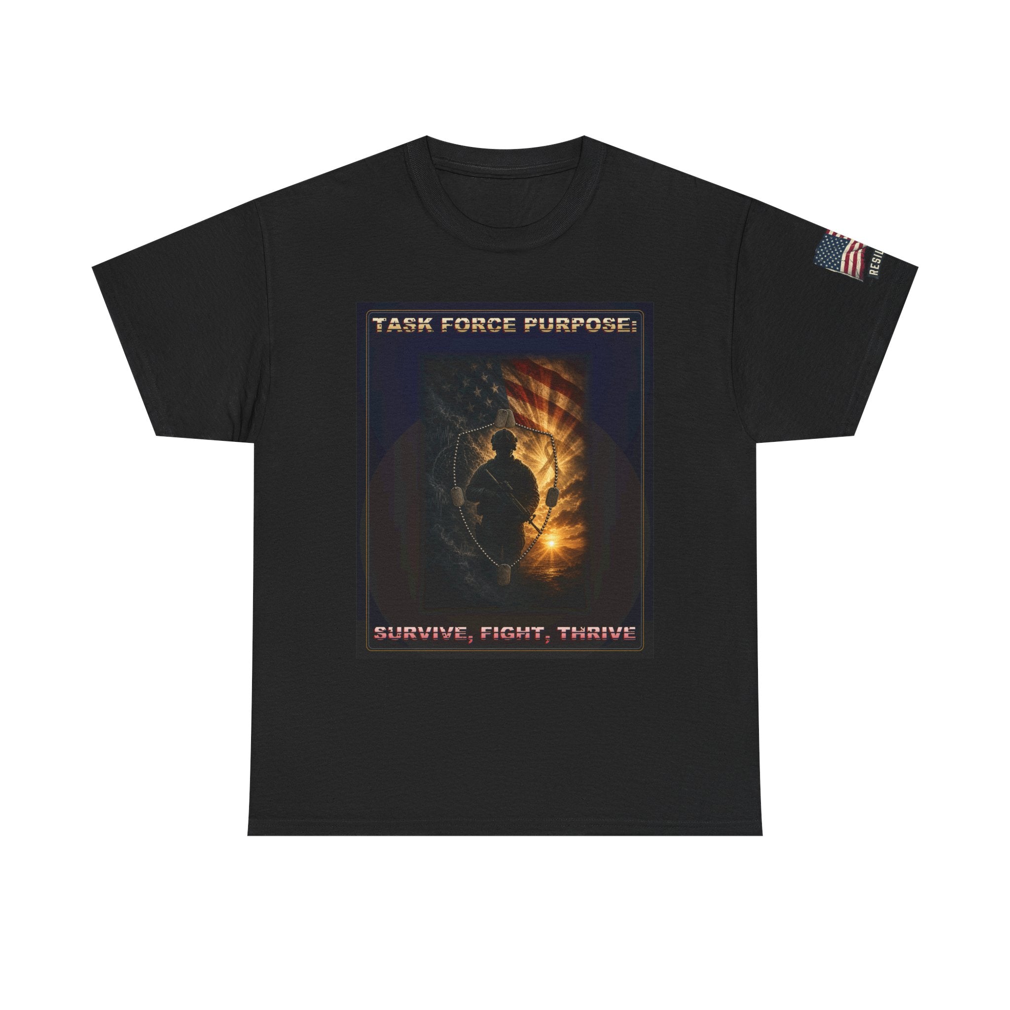 Task Force Purpose T-Shirt — "Survive, Fight, Thrive" Military Tribute Tee