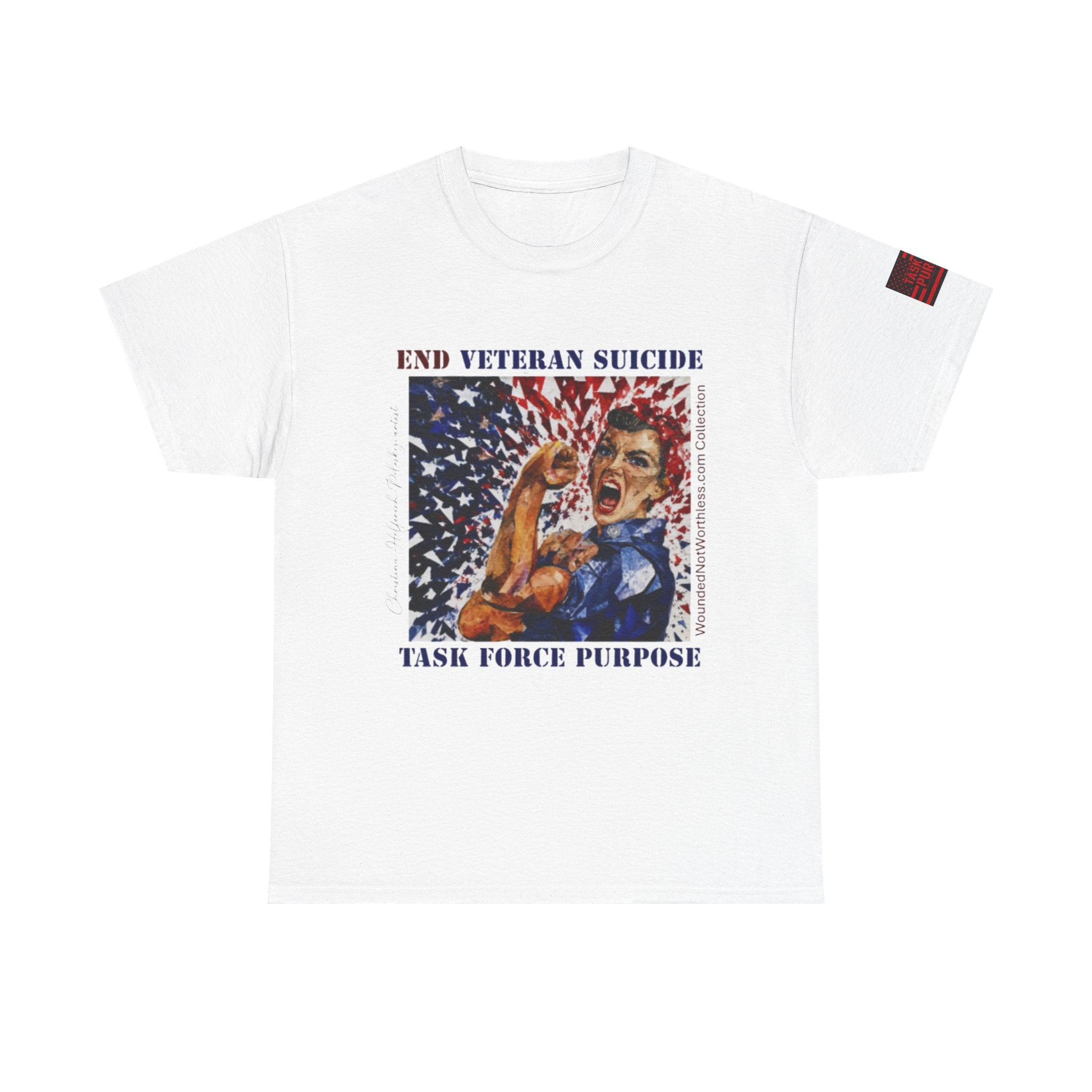 End Veteran Suicide T‑Shirt – Task Force Purpose Patriotic Veteran Support Tee