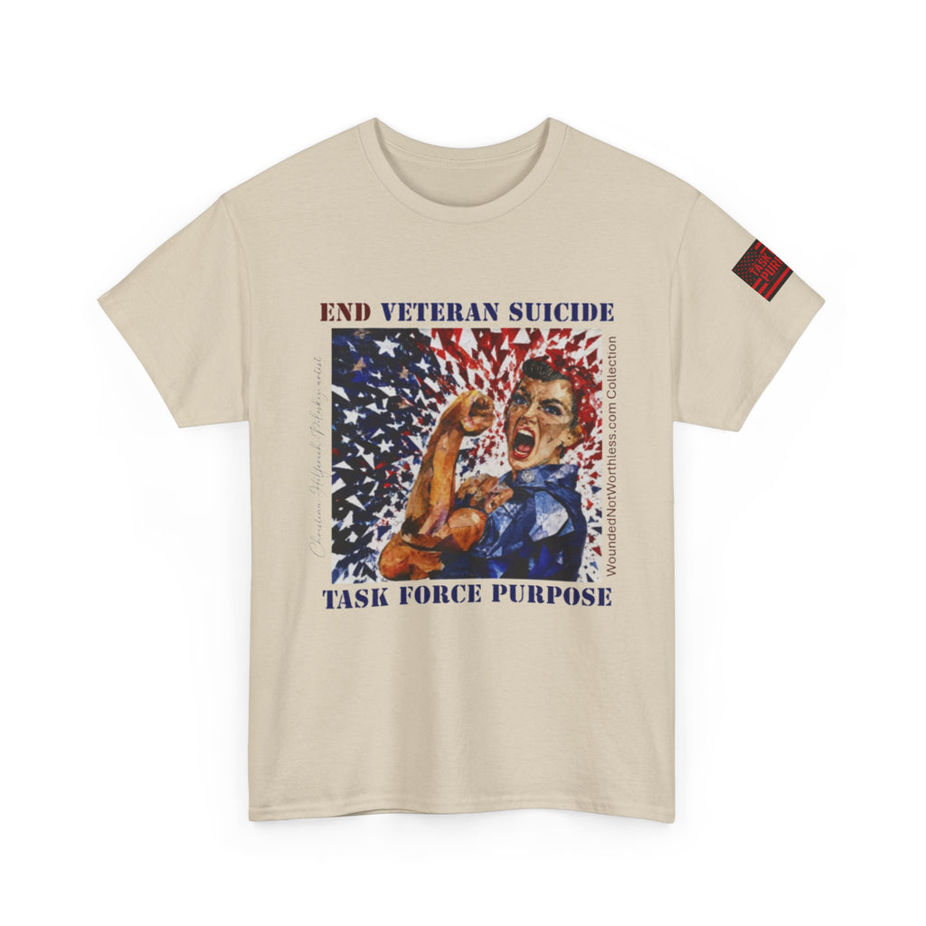 End Veteran Suicide T‑Shirt – Task Force Purpose Patriotic Veteran Support Tee