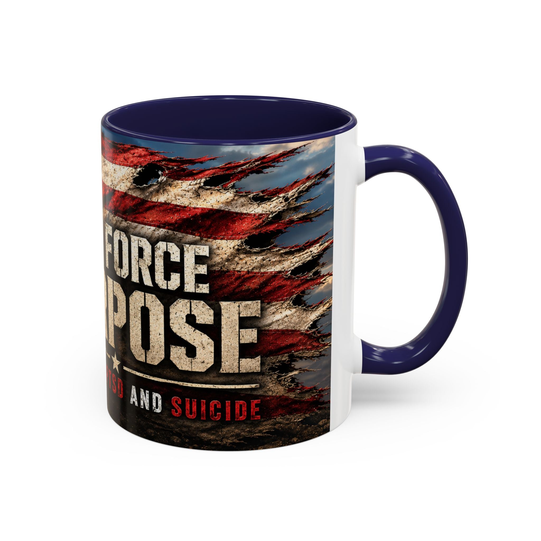 Task Force Purpose Coffee Mug — Defeating PTSD & Suicide Support
