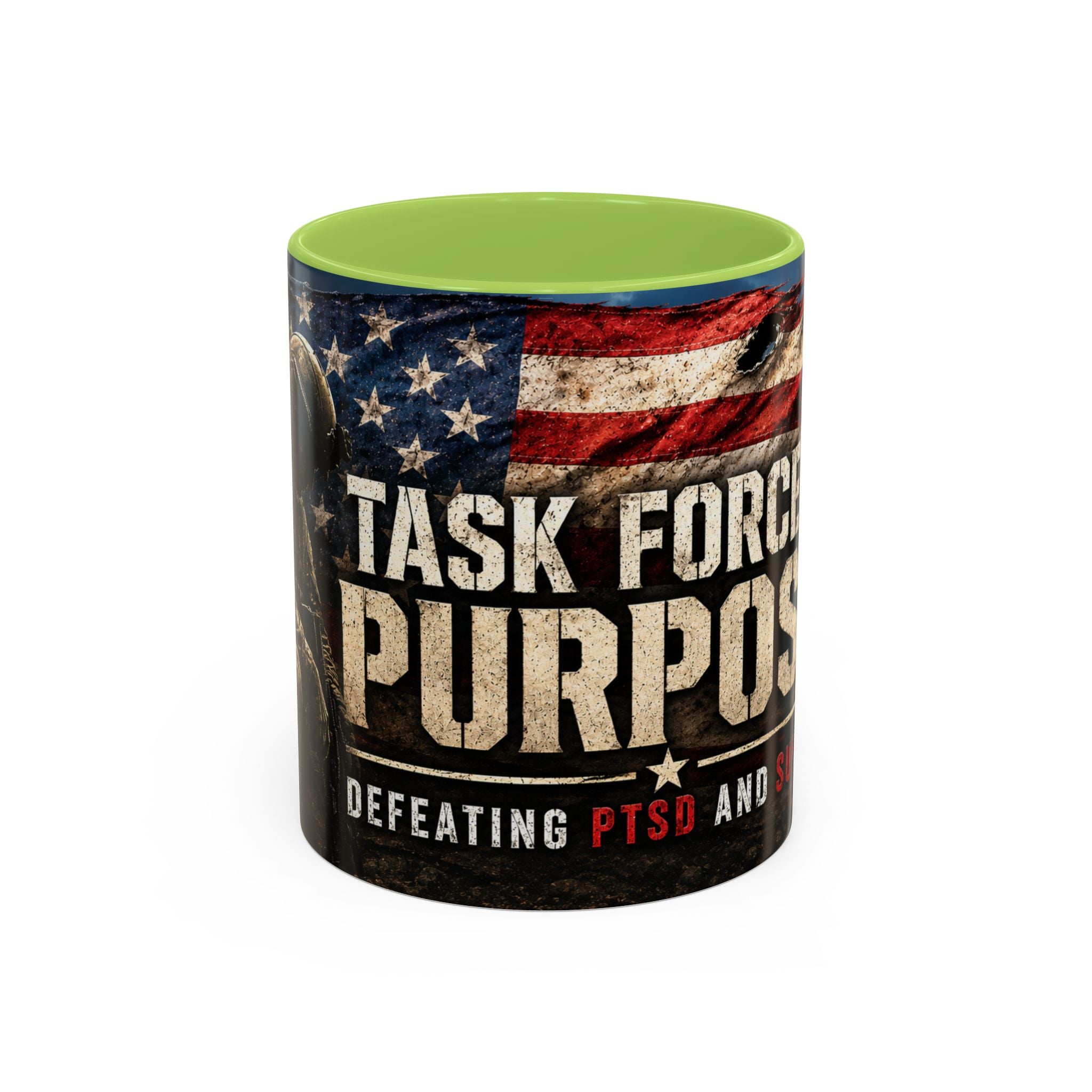 Task Force Purpose Coffee Mug — Defeating PTSD & Suicide Support