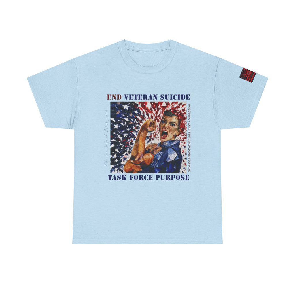 End Veteran Suicide T‑Shirt – Task Force Purpose Patriotic Veteran Support Tee