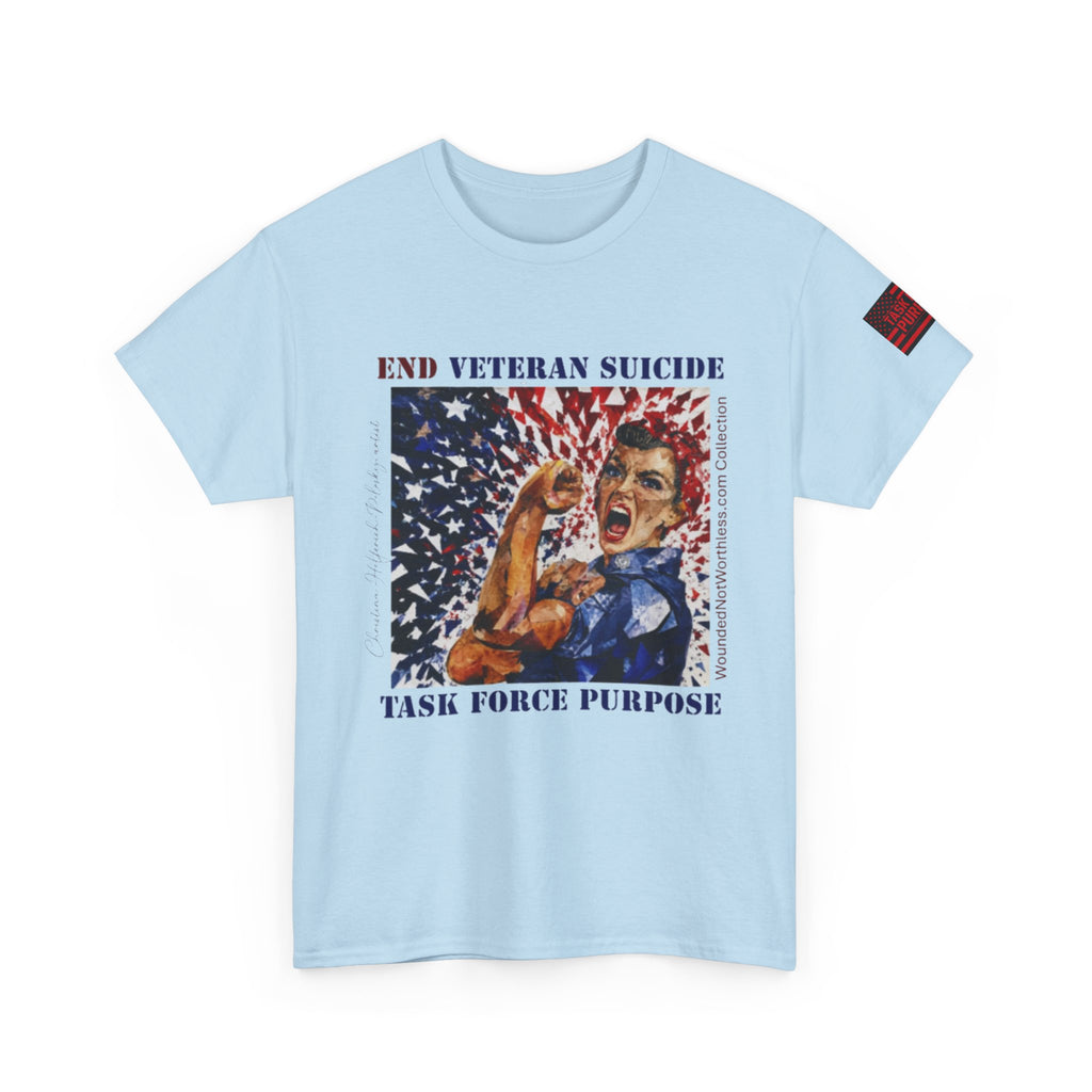 End Veteran Suicide T‑Shirt – Task Force Purpose Patriotic Veteran Support Tee