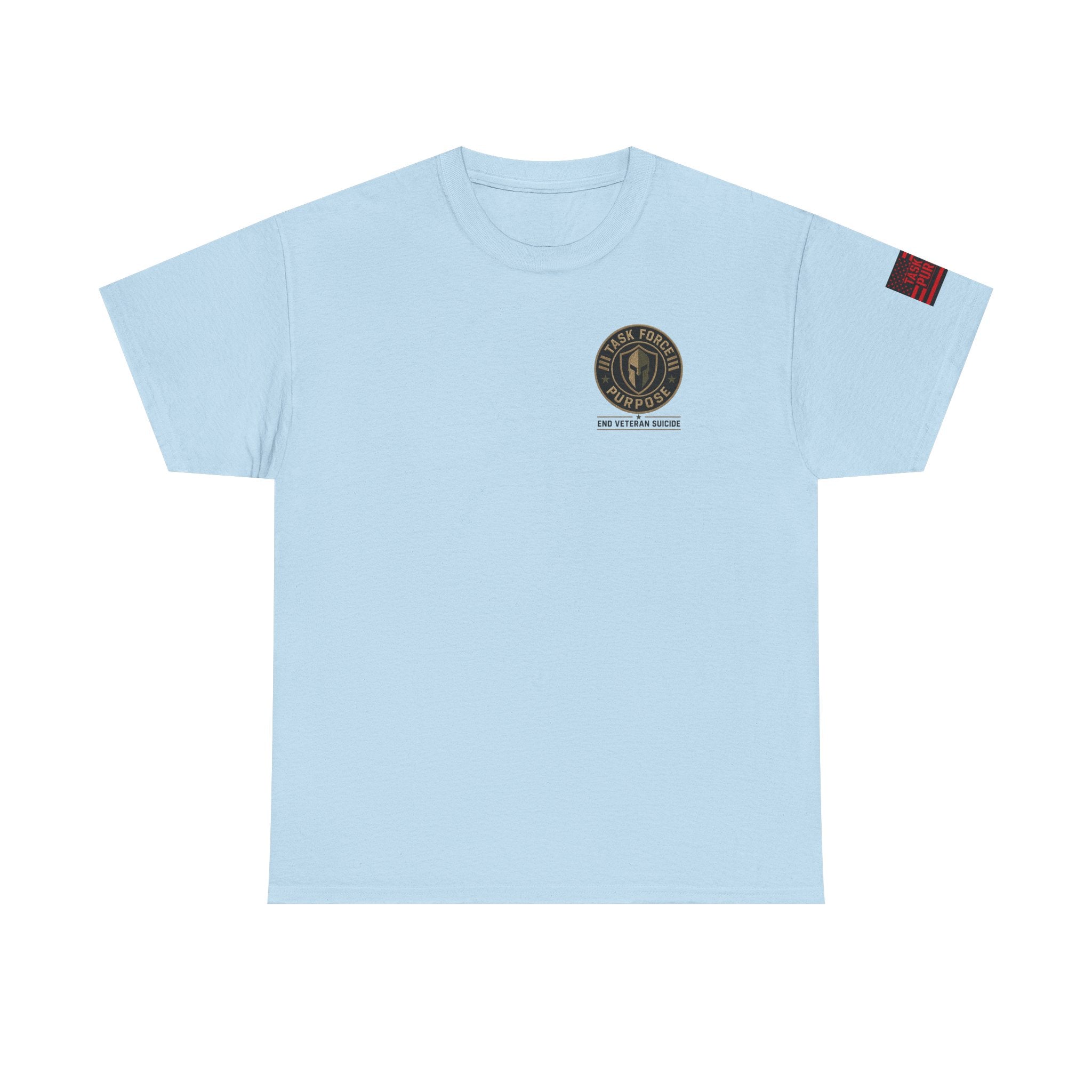 Veteran Support Tee — "Task Force Purpose: Let's End Veteran Suicide" Cotton Shirt