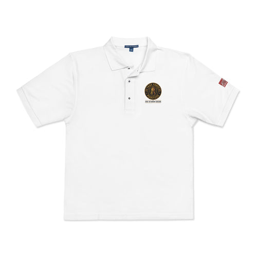 Embroidered Task Force Purpose Crest Polo Shirt — Classic Casual Work & Golf Tee
