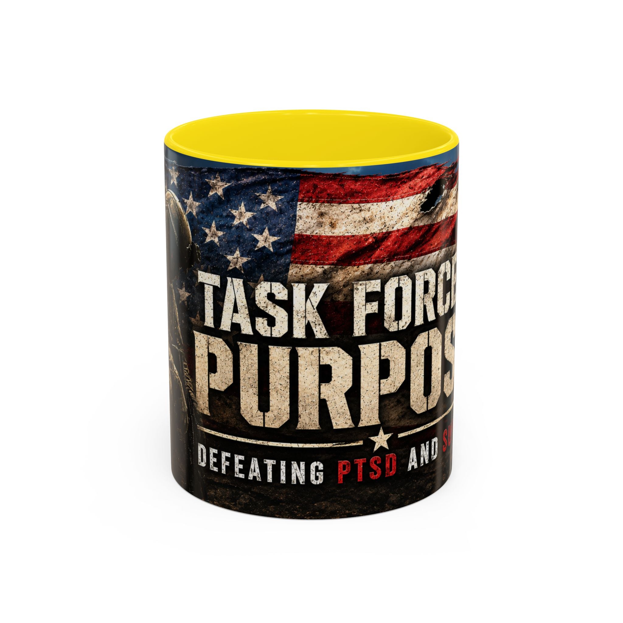 Task Force Purpose Coffee Mug — Defeating PTSD & Suicide Support
