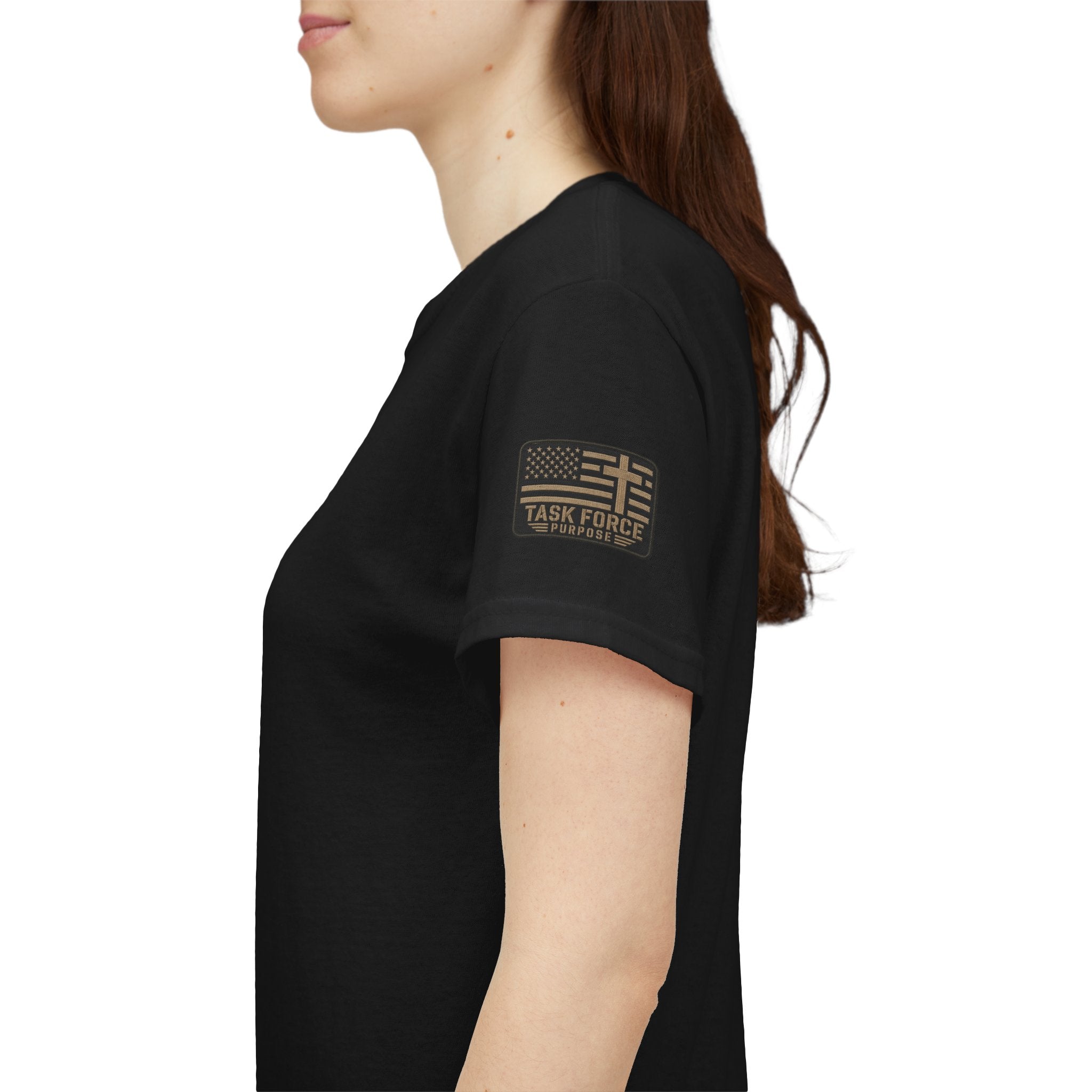 Task Force Purpose T-Shirt — Military Prayer Cross Graphic Tee
