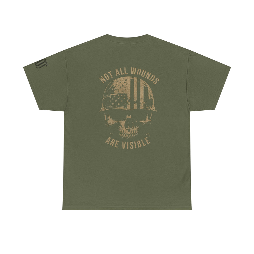 Veteran Support Tee — "Not All Wounds Are Visible" T-Shirt
