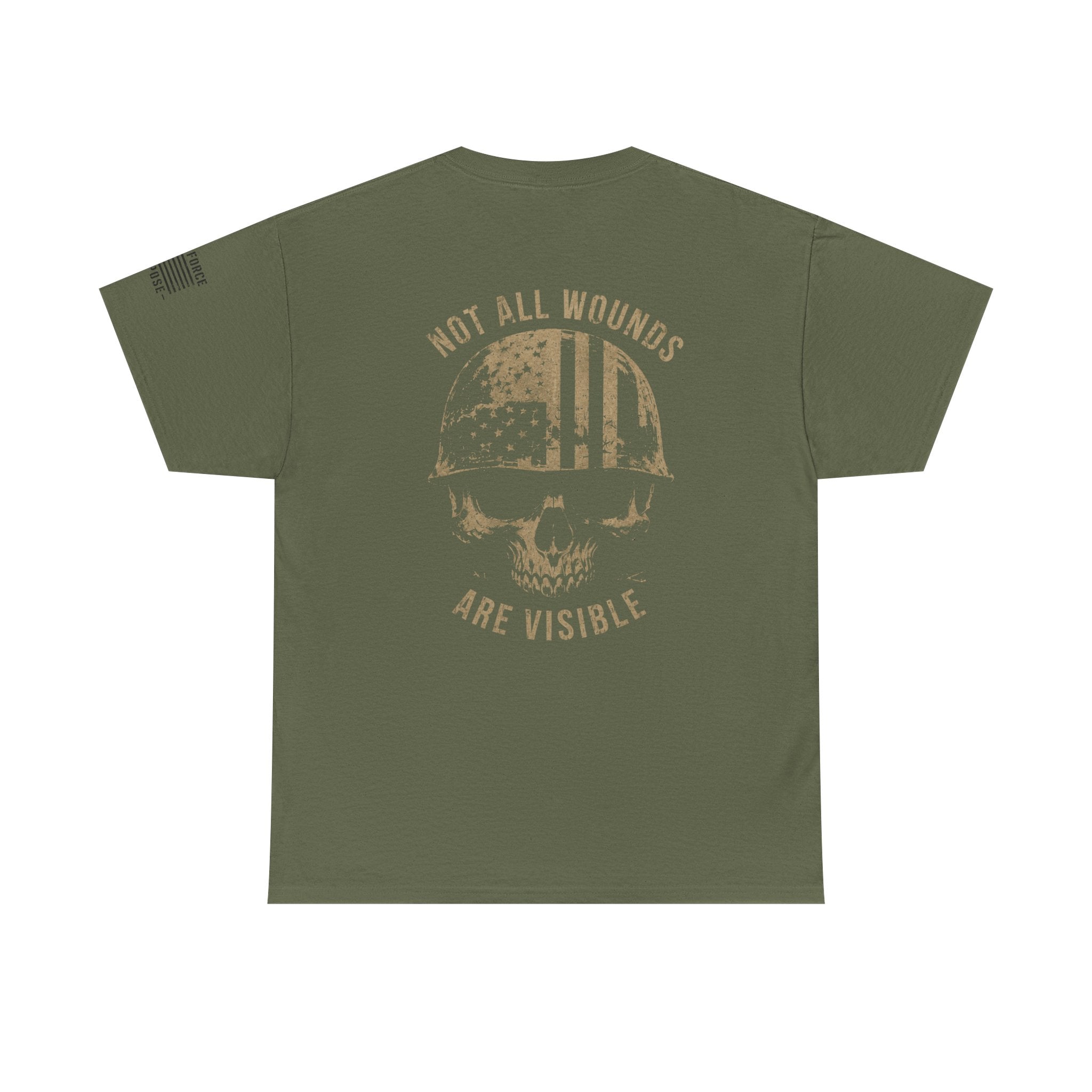 Veteran Support Tee — "Not All Wounds Are Visible" T-Shirt