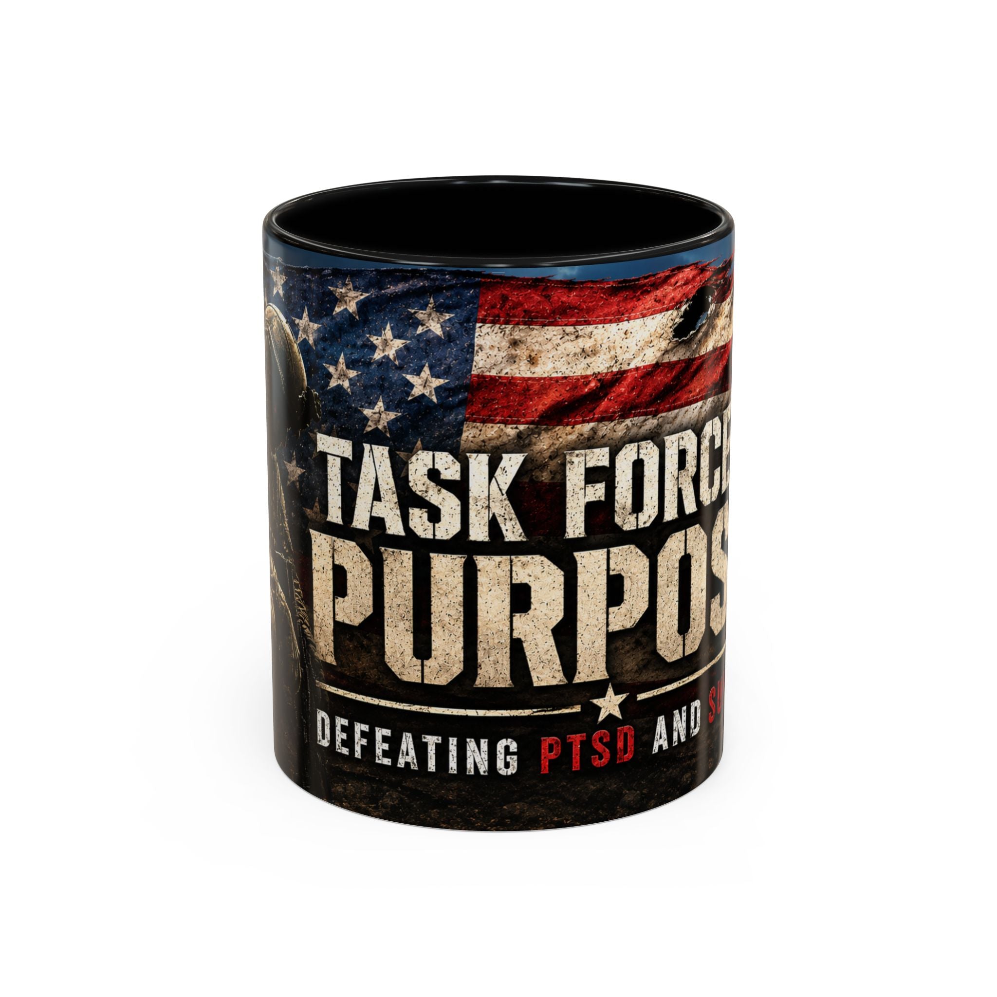 Task Force Purpose Coffee Mug — Defeating PTSD & Suicide Support