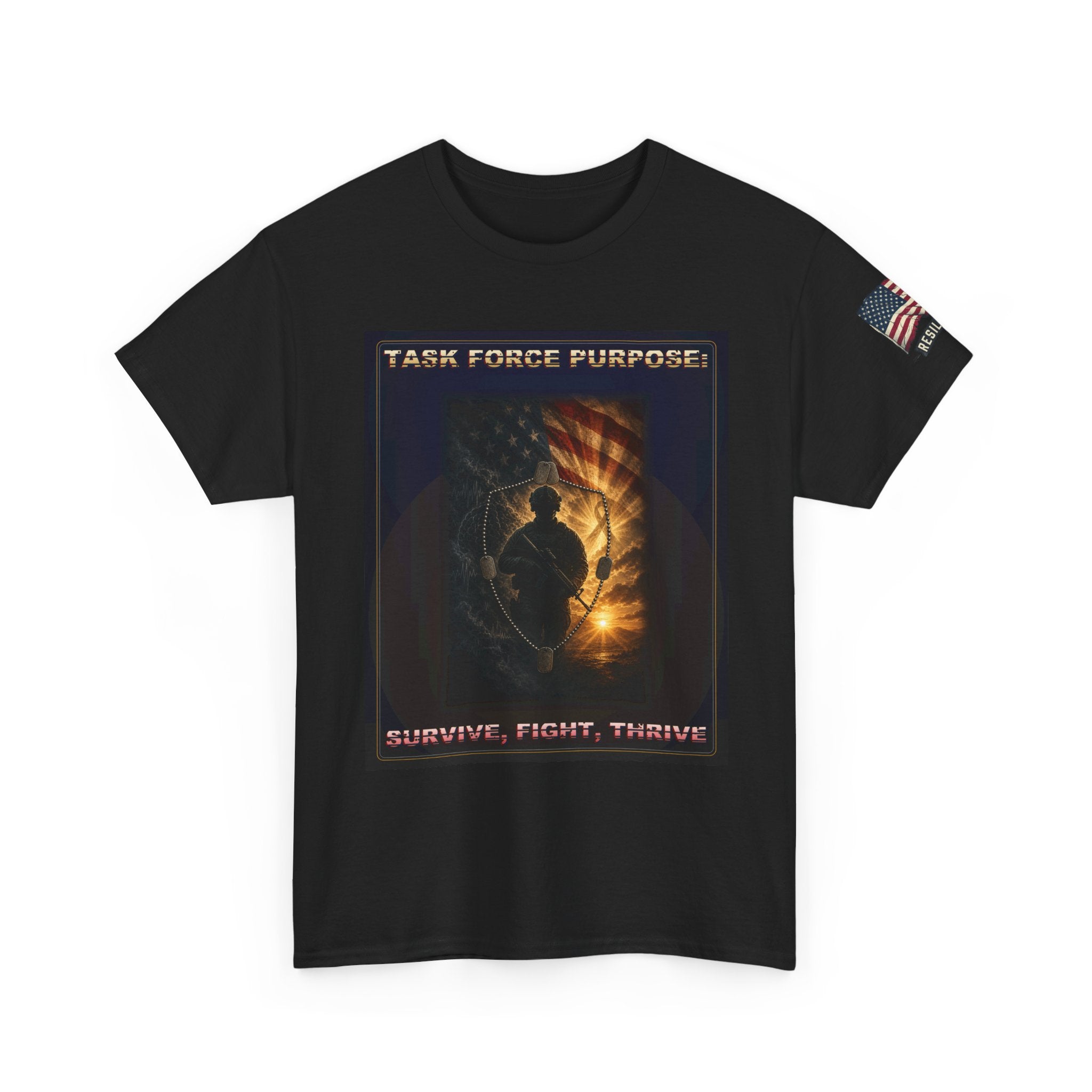 Task Force Purpose T-Shirt — "Survive, Fight, Thrive" Military Tribute Tee