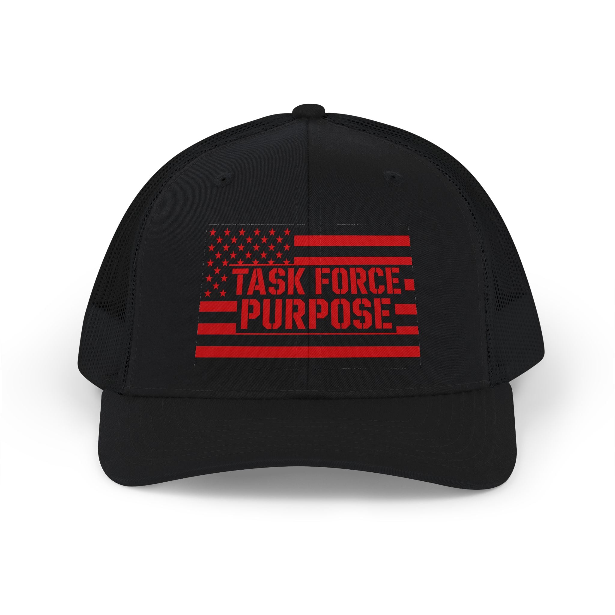 Task Force Purpose Red & Black Trucker Cap
