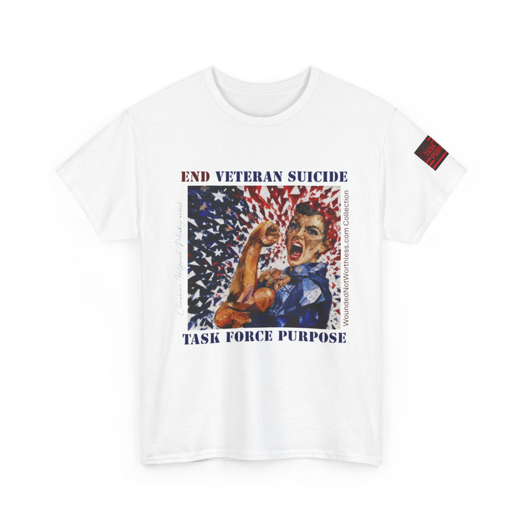 End Veteran Suicide T‑Shirt – Task Force Purpose Patriotic Veteran Support Tee