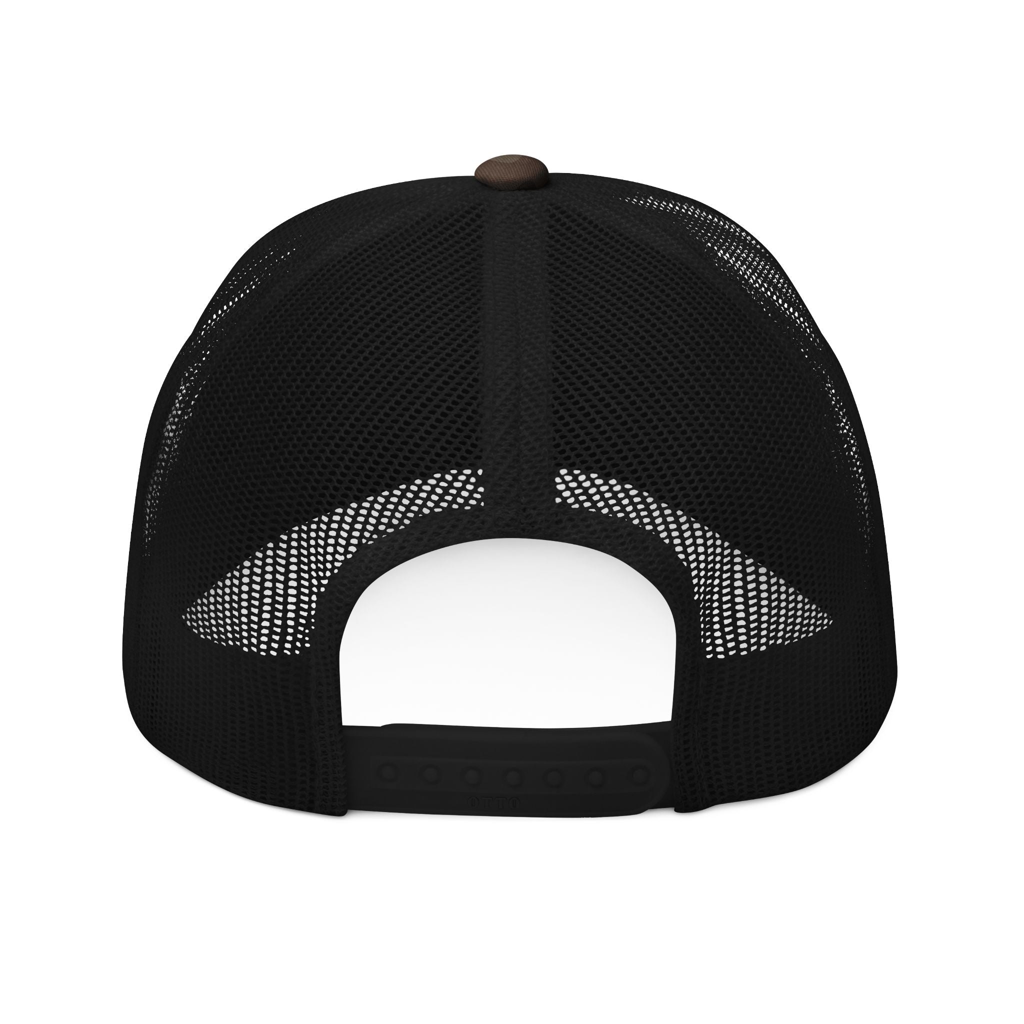 Camo Trucker Hat — Embroidered 'Task Force' Flag Patch
