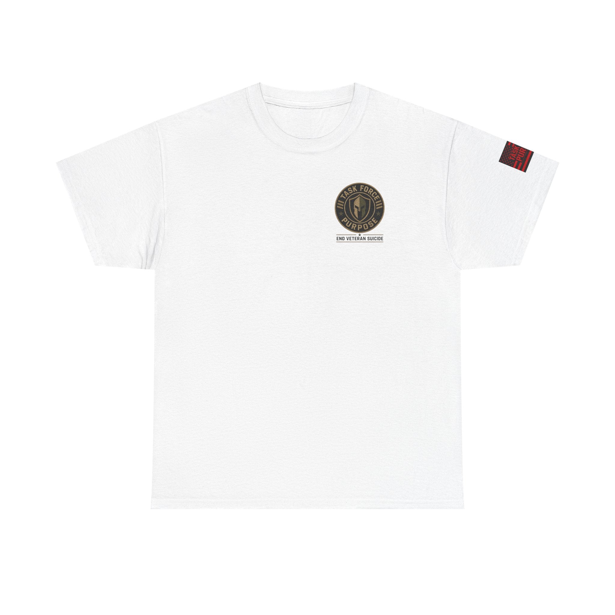 Veteran Support Tee — "Task Force Purpose: Let's End Veteran Suicide" Cotton Shirt