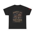 Memorial Day Task Force T-Shirt – Patriotic Flag & Helmet Tribute Tee
