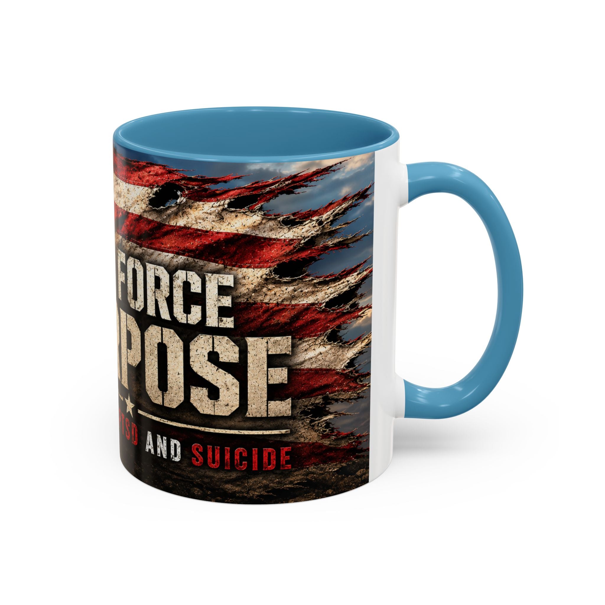Task Force Purpose Coffee Mug — Defeating PTSD & Suicide Support