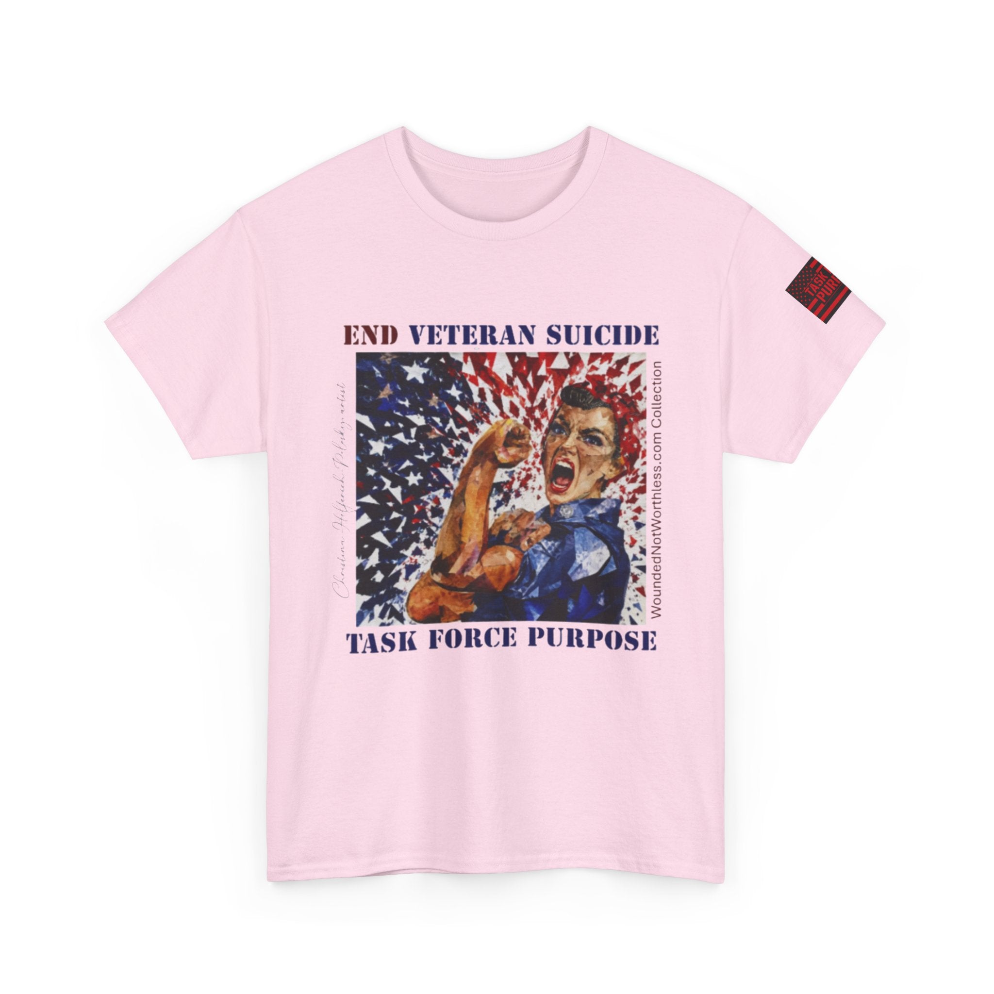 End Veteran Suicide T‑Shirt – Task Force Purpose Patriotic Veteran Support Tee