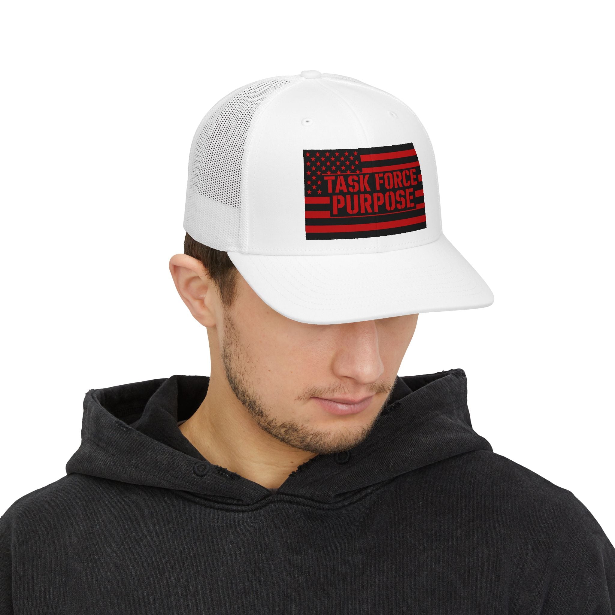 Task Force Purpose Red & Black Trucker Cap