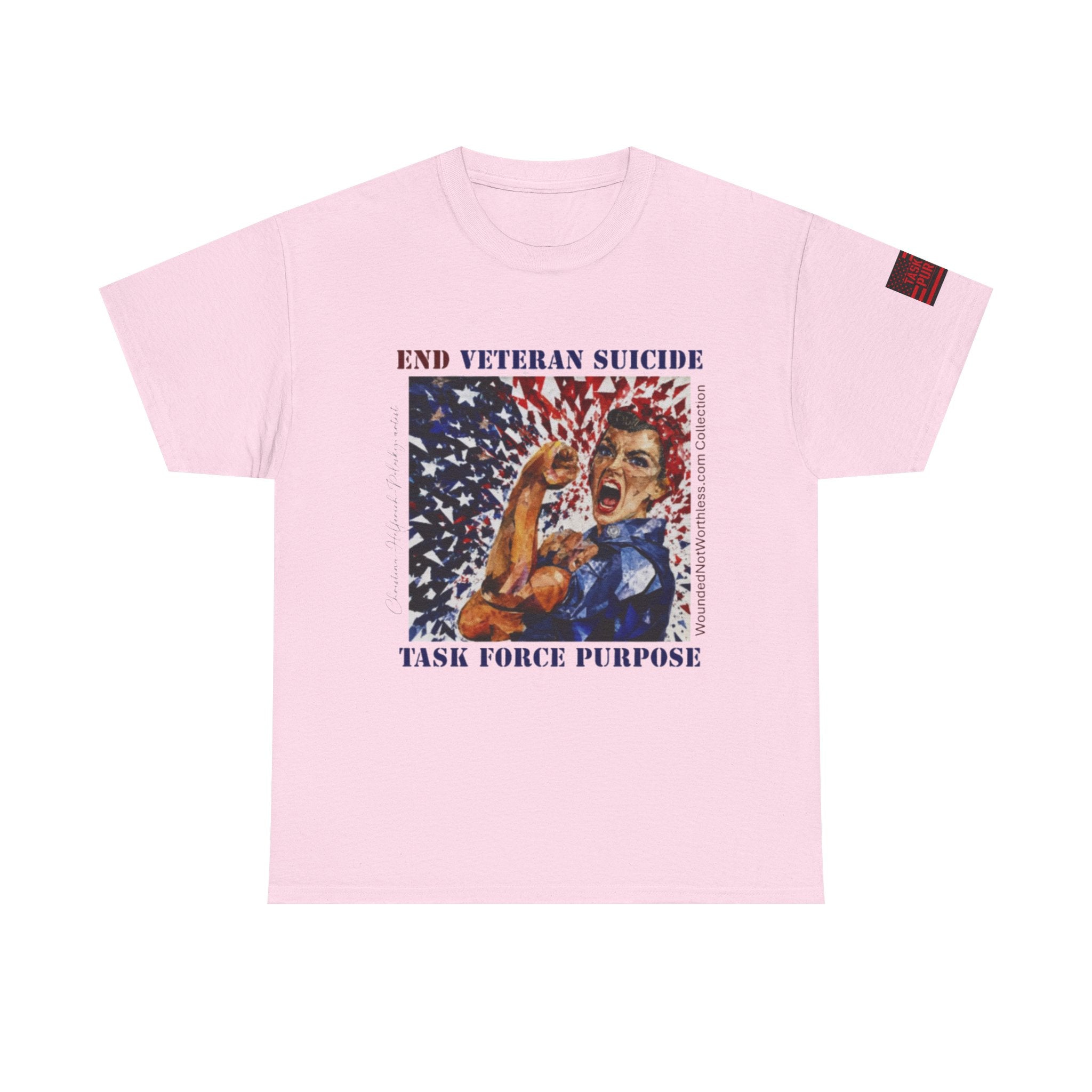 End Veteran Suicide T‑Shirt – Task Force Purpose Patriotic Veteran Support Tee