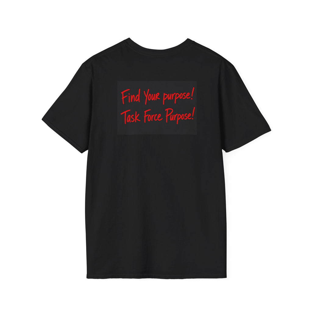Veteran Tribute T-Shirt — "Find Your Purpose! Task Force Purpose" Military American Flag Design