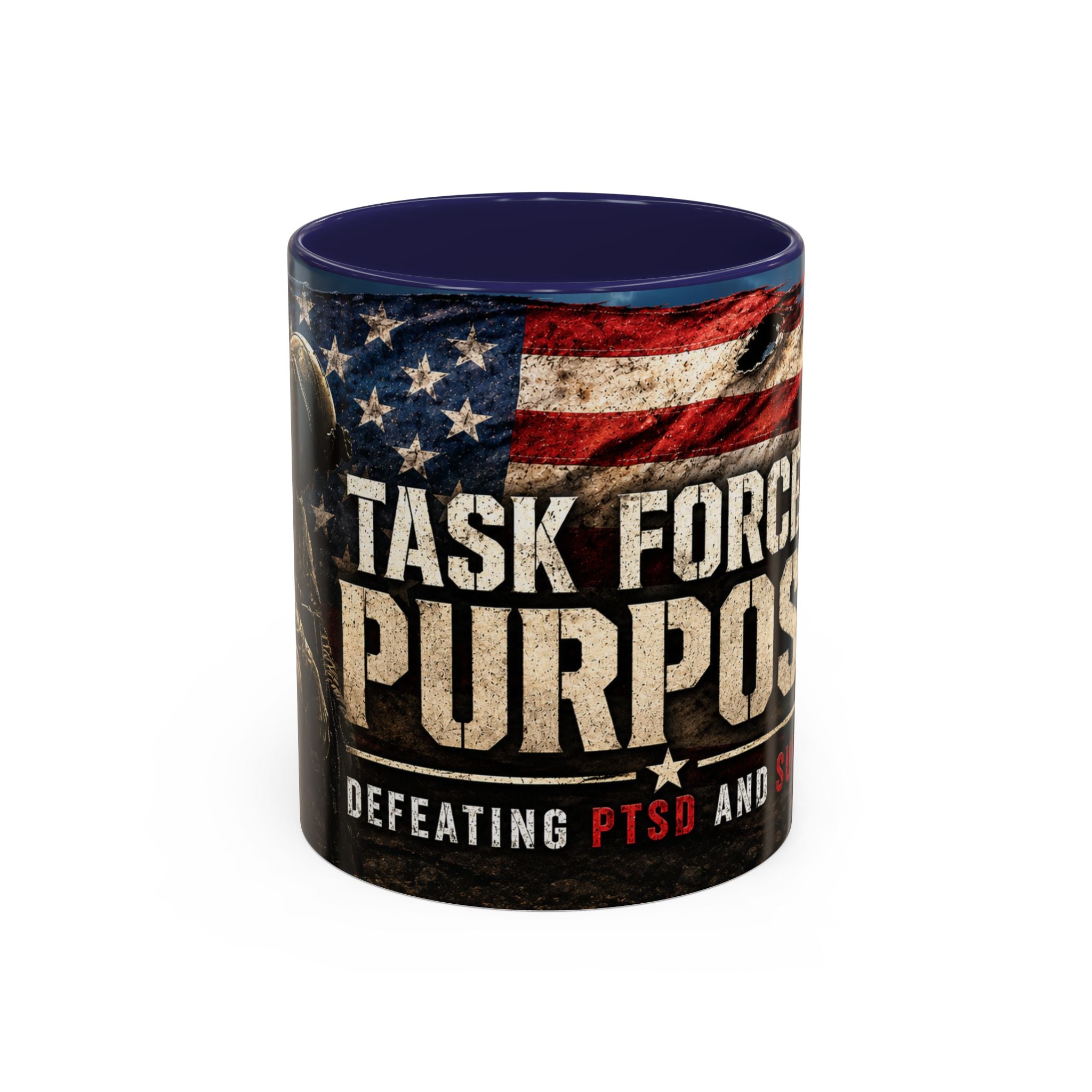 Task Force Purpose Coffee Mug — Defeating PTSD & Suicide Support