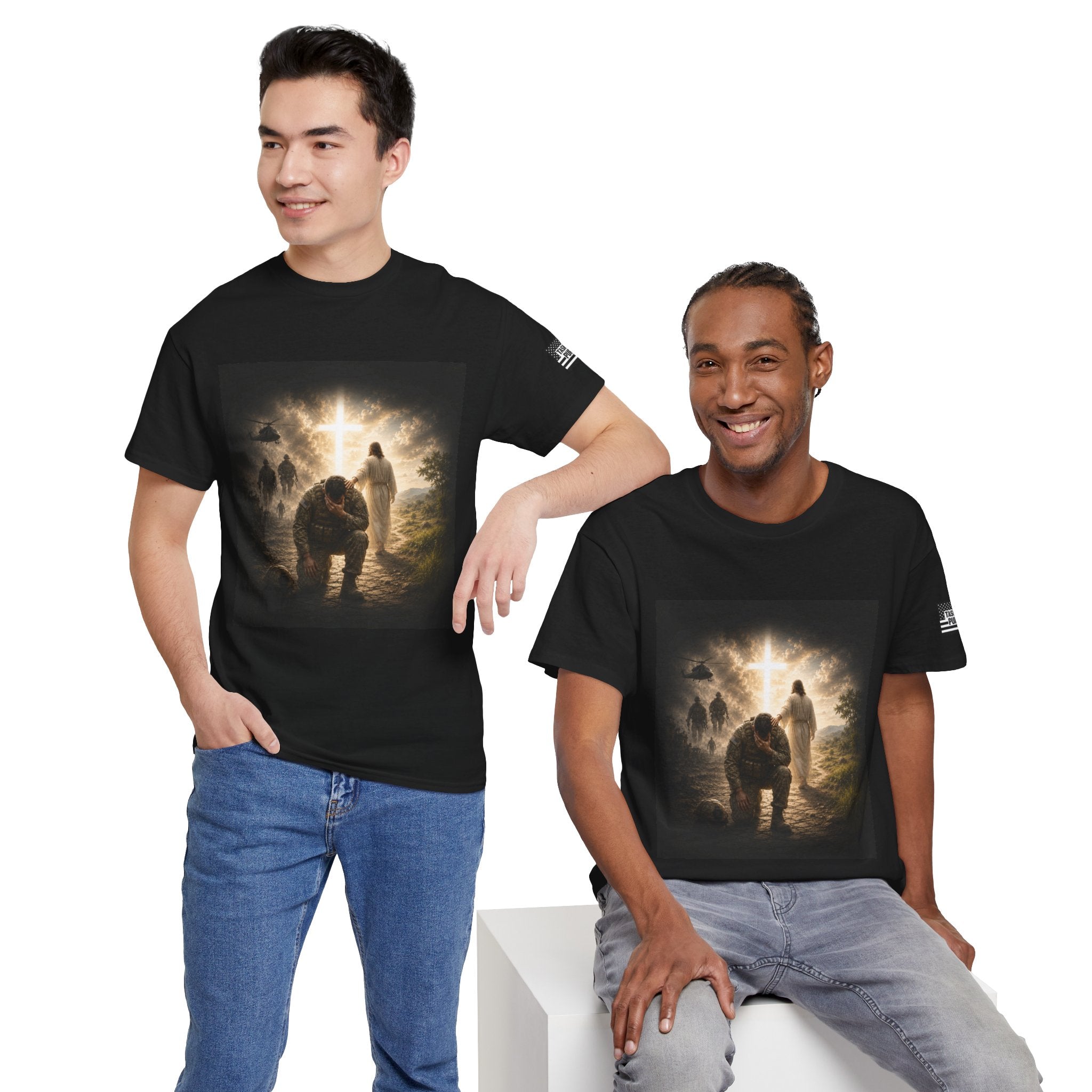 Christian Faith T‑Shirt — Jesus Welcoming the Lost Graphic Tee