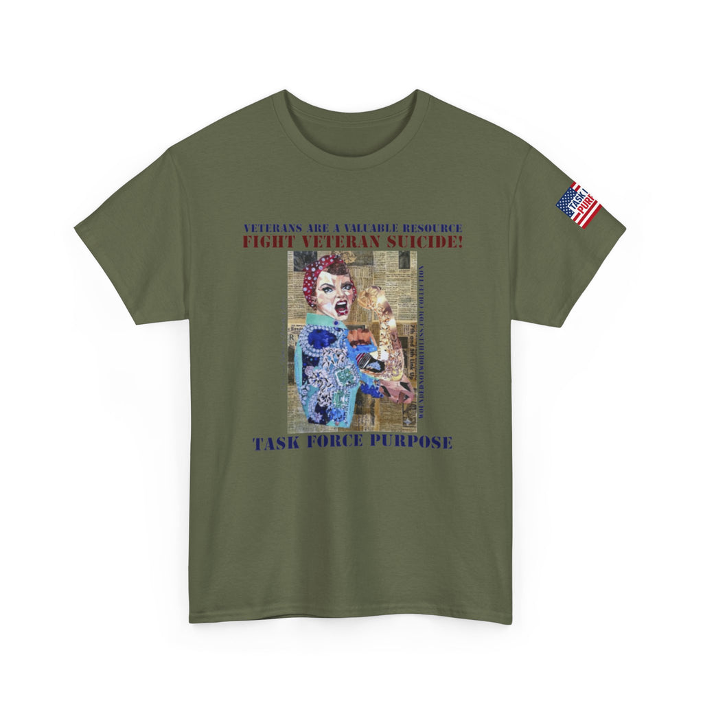 Fight Veteran Suicide T-Shirt — Task Force Purpose Awareness Tee