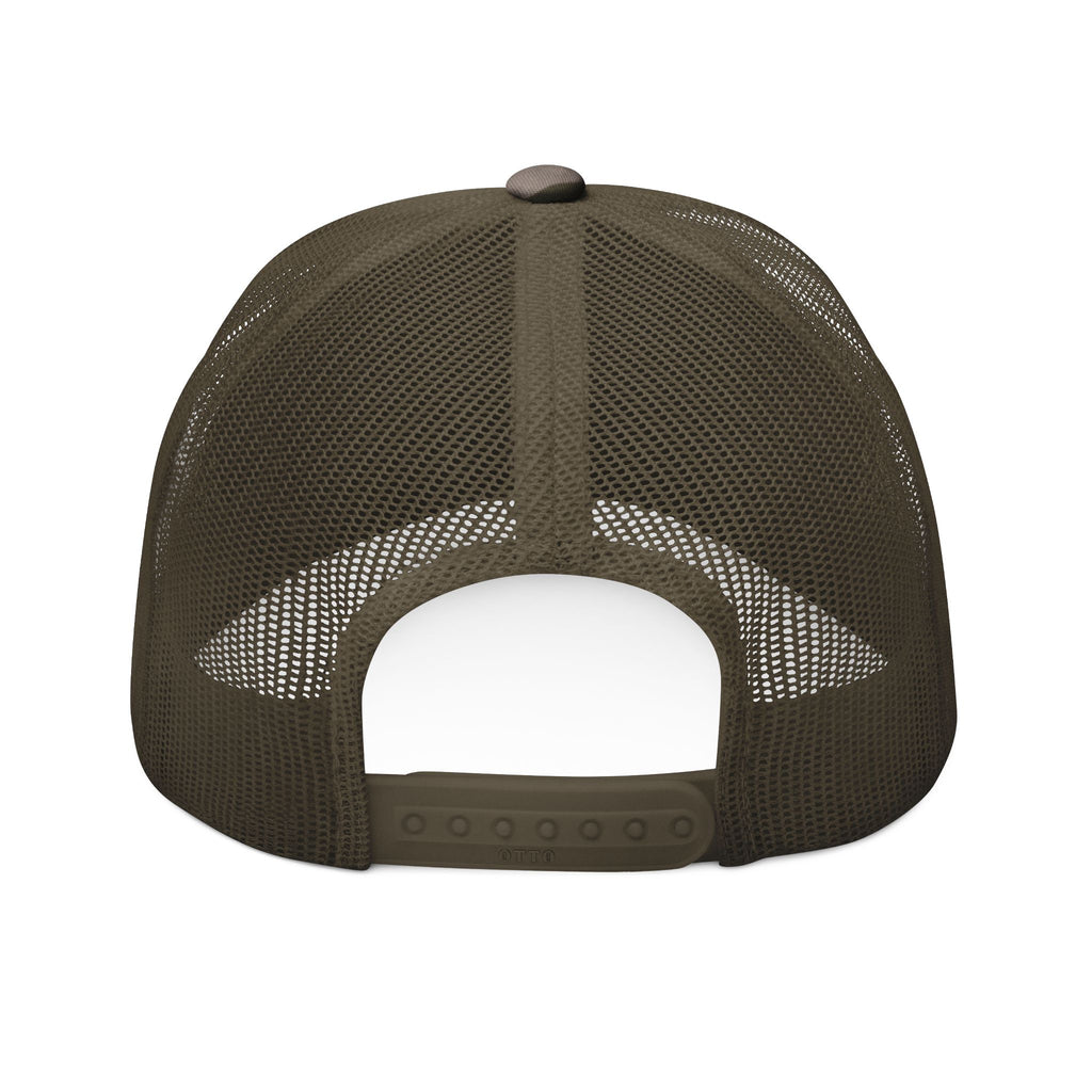 Camo Trucker Hat — Embroidered 'Task Force' Flag Patch