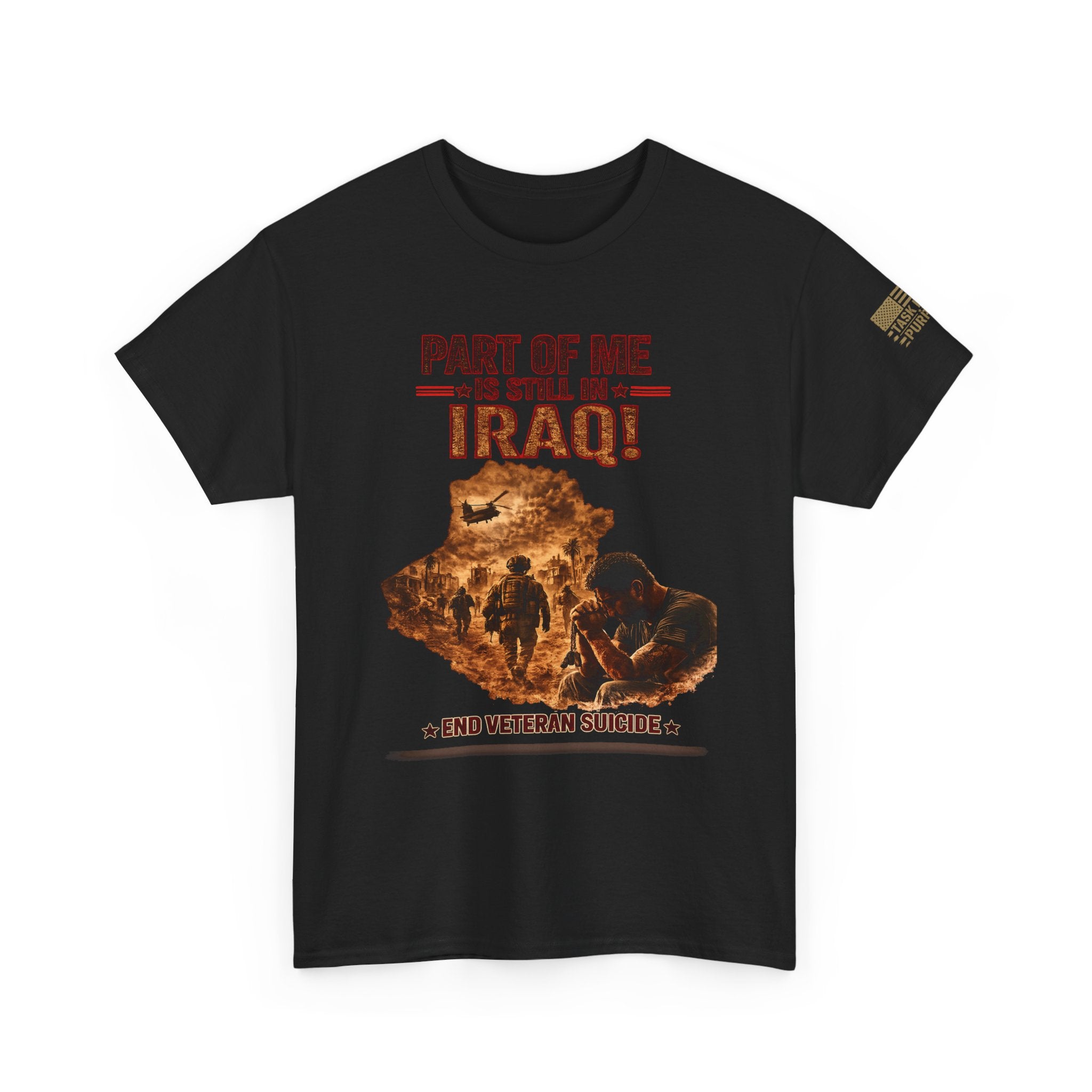 Iraq Combat Skull Tee – Military Veteran Tribute T-Shirt